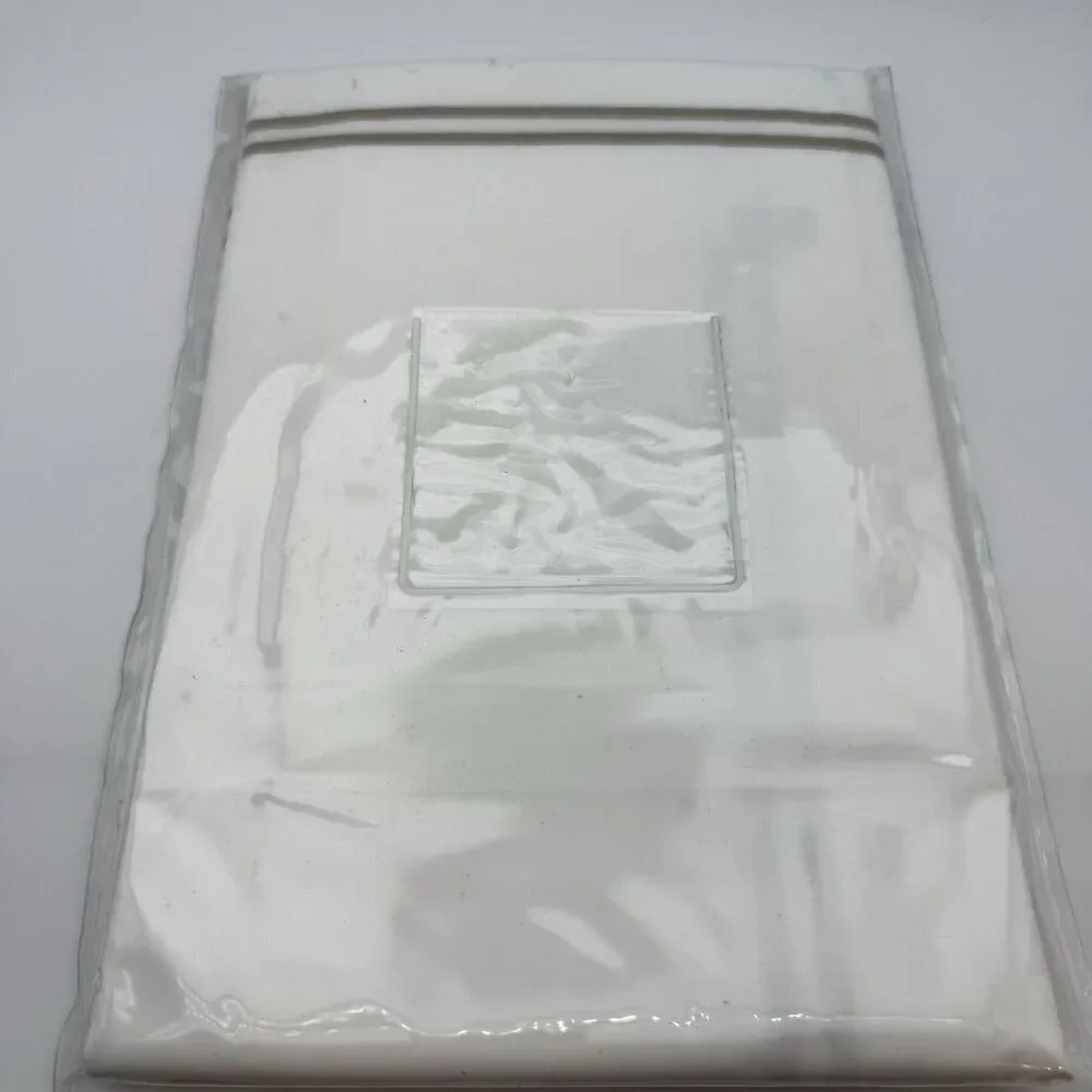 Eastern Accents Enzo Satin Stitch Euro Sham - Taupe/White - NEW NIP 27x27